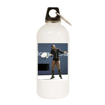 Serena Williams White Water Bottle With Carabiner