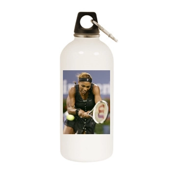 Serena Williams White Water Bottle With Carabiner