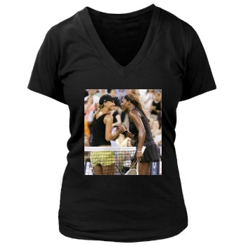 Serena Williams Women's Deep V-Neck TShirt