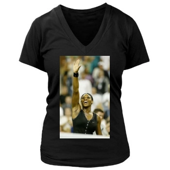 Serena Williams Women's Deep V-Neck TShirt