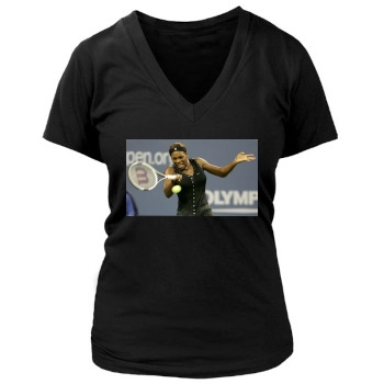 Serena Williams Women's Deep V-Neck TShirt