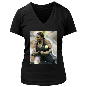 Serena Williams Women's Deep V-Neck TShirt