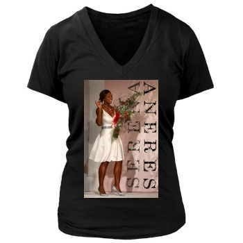 Serena Williams Women's Deep V-Neck TShirt