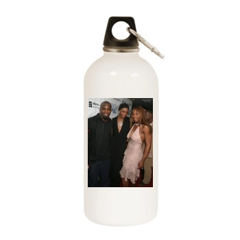 Serena Williams White Water Bottle With Carabiner