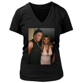 Serena Williams Women's Deep V-Neck TShirt