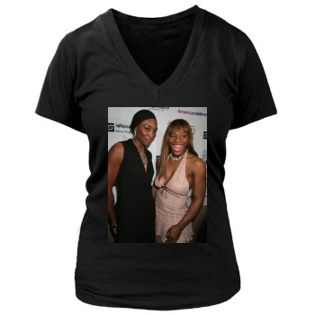 Serena Williams Women's Deep V-Neck TShirt