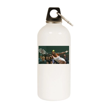 Serena Williams White Water Bottle With Carabiner