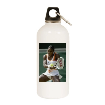 Serena Williams White Water Bottle With Carabiner