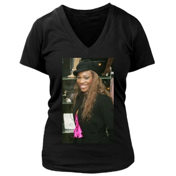 Serena Williams Women's Deep V-Neck TShirt