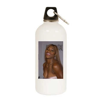 Serena Williams White Water Bottle With Carabiner