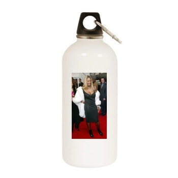 Serena Williams White Water Bottle With Carabiner