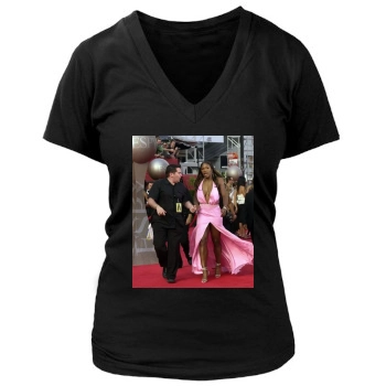 Serena Williams Women's Deep V-Neck TShirt