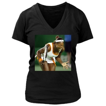 Serena Williams Women's Deep V-Neck TShirt