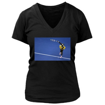 Serena Williams Women's Deep V-Neck TShirt