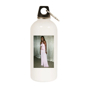 Serena Williams White Water Bottle With Carabiner