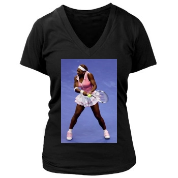 Serena Williams Women's Deep V-Neck TShirt