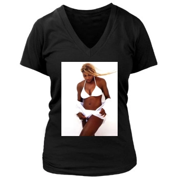 Serena Williams Women's Deep V-Neck TShirt