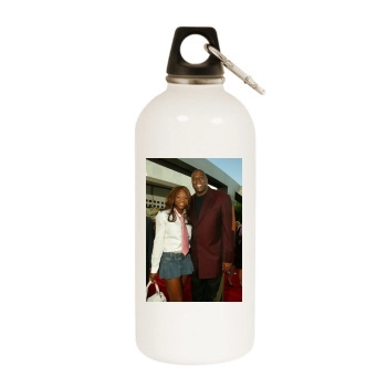 Serena Williams White Water Bottle With Carabiner