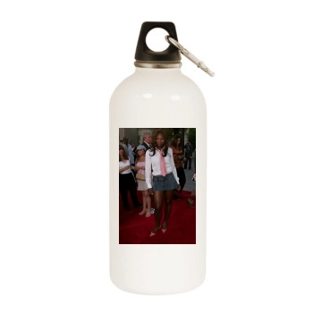 Serena Williams White Water Bottle With Carabiner