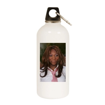 Serena Williams White Water Bottle With Carabiner