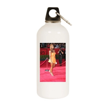 Serena Williams White Water Bottle With Carabiner