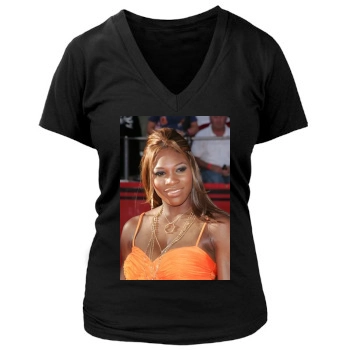 Serena Williams Women's Deep V-Neck TShirt