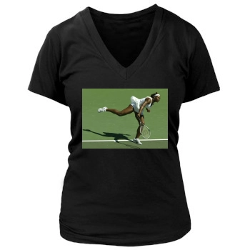 Serena Williams Women's Deep V-Neck TShirt