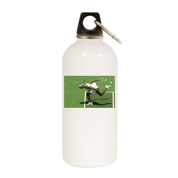 Serena Williams White Water Bottle With Carabiner