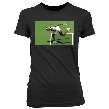 Serena Williams Women's Junior Cut Crewneck T-Shirt