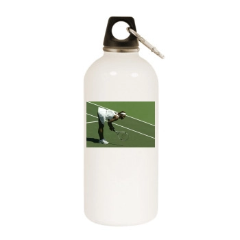 Serena Williams White Water Bottle With Carabiner