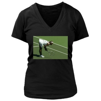 Serena Williams Women's Deep V-Neck TShirt