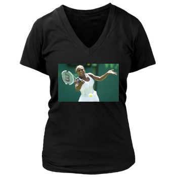 Serena Williams Women's Deep V-Neck TShirt