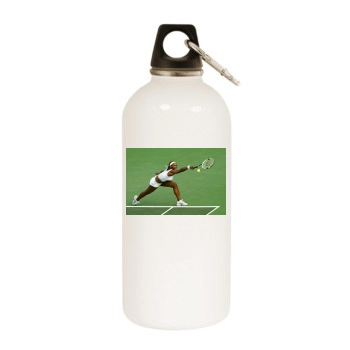 Serena Williams White Water Bottle With Carabiner