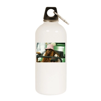 Serena Williams White Water Bottle With Carabiner