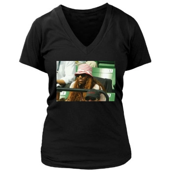 Serena Williams Women's Deep V-Neck TShirt