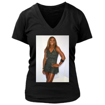 Serena Williams Women's Deep V-Neck TShirt