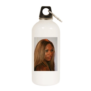 Serena Williams White Water Bottle With Carabiner