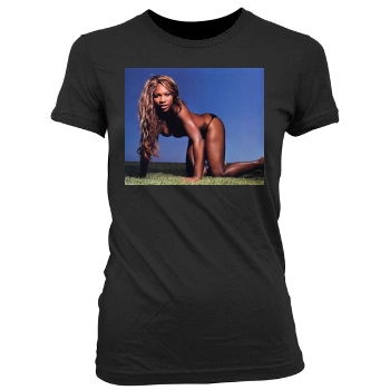 Serena Williams Women's Junior Cut Crewneck T-Shirt