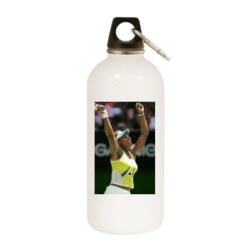 Serena Williams White Water Bottle With Carabiner