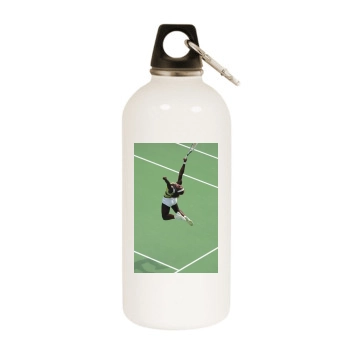 Serena Williams White Water Bottle With Carabiner