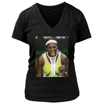 Serena Williams Women's Deep V-Neck TShirt