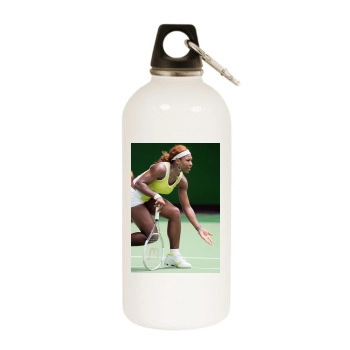 Serena Williams White Water Bottle With Carabiner