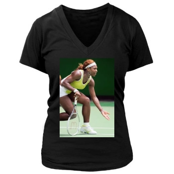 Serena Williams Women's Deep V-Neck TShirt