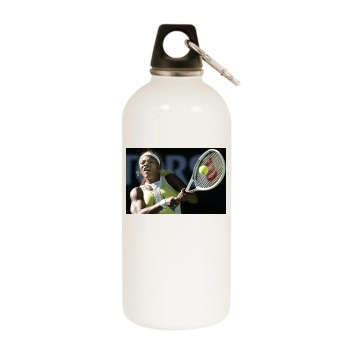 Serena Williams White Water Bottle With Carabiner