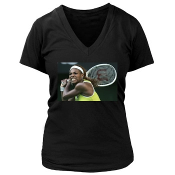 Serena Williams Women's Deep V-Neck TShirt