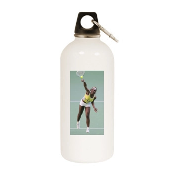 Serena Williams White Water Bottle With Carabiner