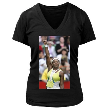 Serena Williams Women's Deep V-Neck TShirt