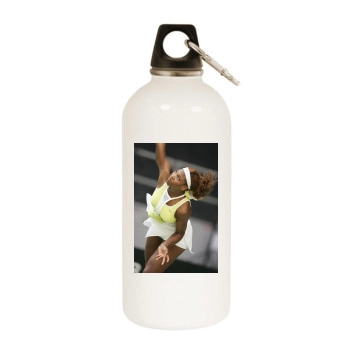 Serena Williams White Water Bottle With Carabiner