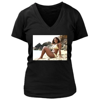 Serena Williams Women's Deep V-Neck TShirt