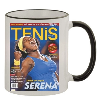 Serena Williams 11oz Colored Rim & Handle Mug